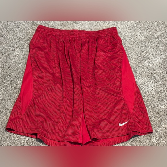 Nike Dri-FIT Red Sports Shorts - Picture 1 of 10
